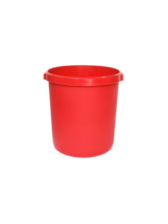 Office Plastic Waste Bin 18lt Red