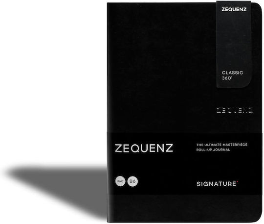 Zequenz Σημειωματάριο B6 100 Φύλλων Ριγέ Μαύρο