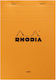 Rhodia Μπλοκ Σημειώσεων A5 150 Φύλλων Ριγέ Πορτοκαλί