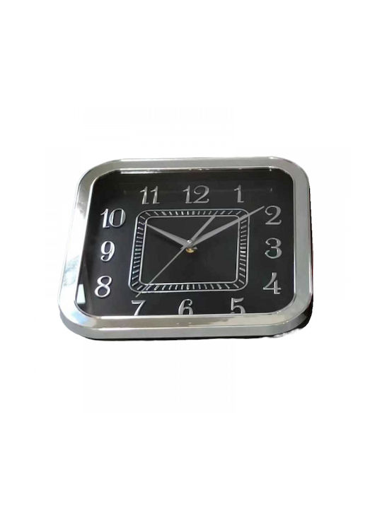 Wall Clock Metallic Black