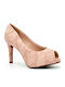 Peep Toe Pantofi cu toc Roz