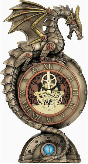 Analog Metal Bronze Tabletop Clock
