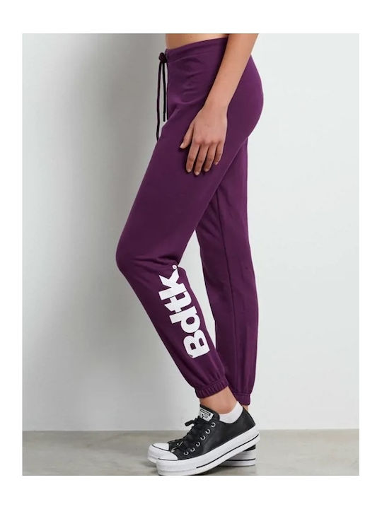 BodyTalk Hohe Taille Damen-Sweatpants Jogger Lila