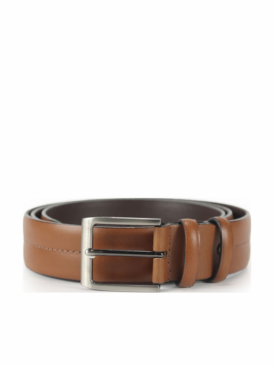 Gad Men's Belt Leather Tabac Brown
