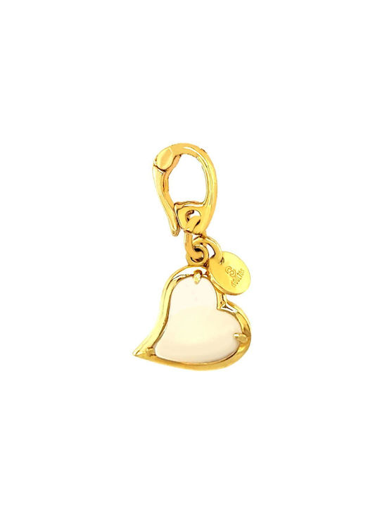 Xryseio Charm cu design Inima din Aur 14K