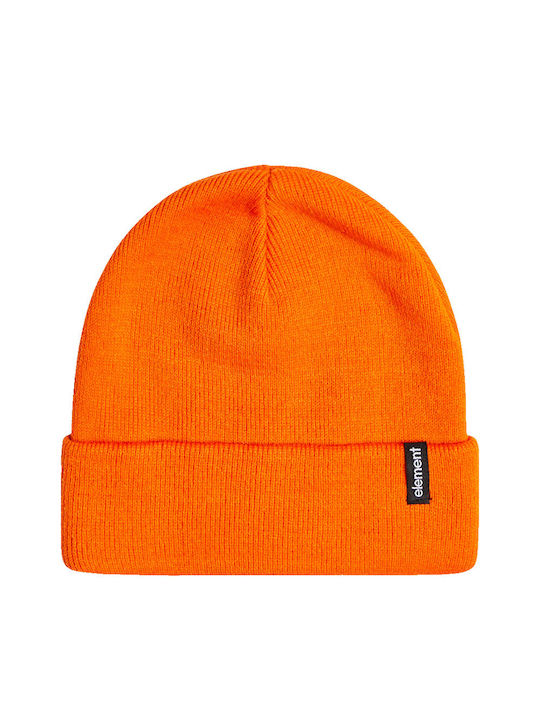 Element Knitted Beanie Cap Orange