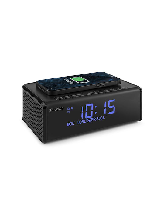 Audizio Tabletop Digital Clock with Radio & Wireless Charging SOHIF886