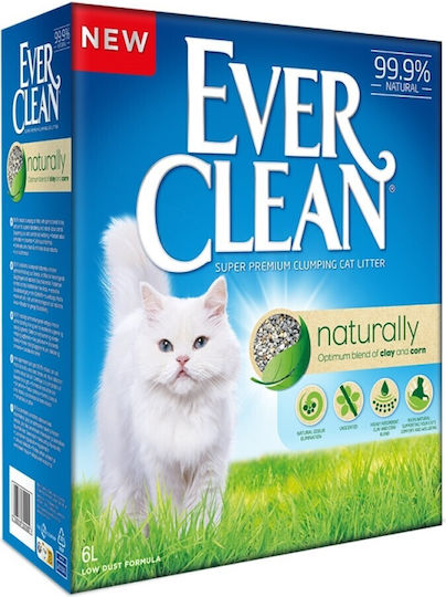 Ever Clean Naturally Plant-Based Cat Litter Unscented 6lt