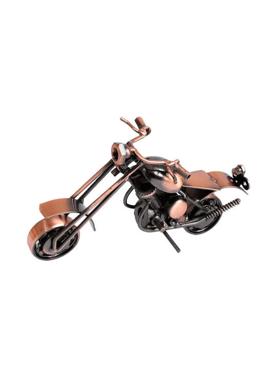 Metallic Motorcycle Bronze Decorative 14cm