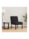 Sessel Samt Schwarz 48x64x72cm