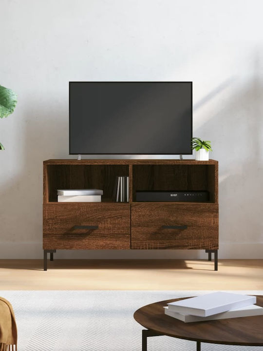 Particle Board TV Furniture with Drawers Καφέ Δ...