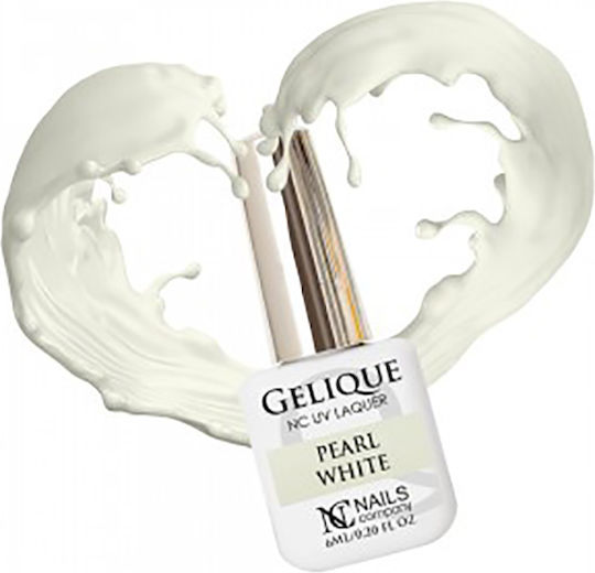 Nc Nails Halb-permanenter Nagellack pearl white 6ml 1Stück