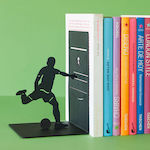 Metal Bookend in Black Color 10x17x11cm.