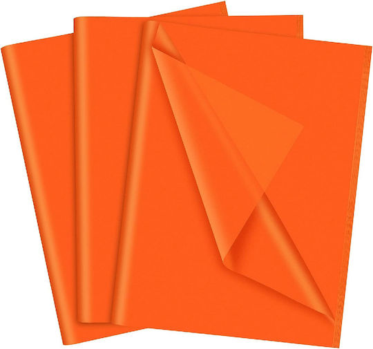 Sadipal Touch/Tissue-Papier Kein Muster Orange 25 Blätter 51x76cm