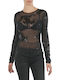 Women's Blouse Long Sleeve Black