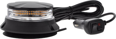 Car Beacon LED 12V 5.9cm - Orange / Transparent