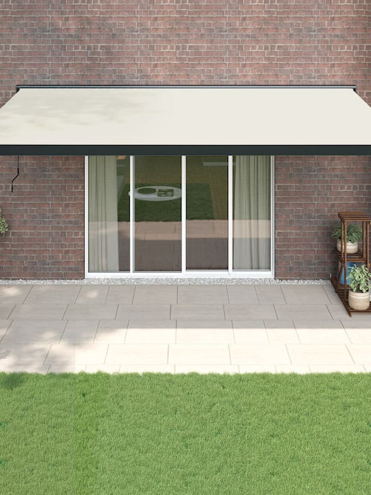 vidaXL Beige Terrassenmarkise 5 x 3 m