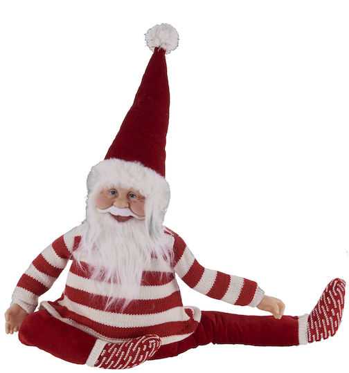 Plüsch Dekorativer Weihnachtsmann Rot