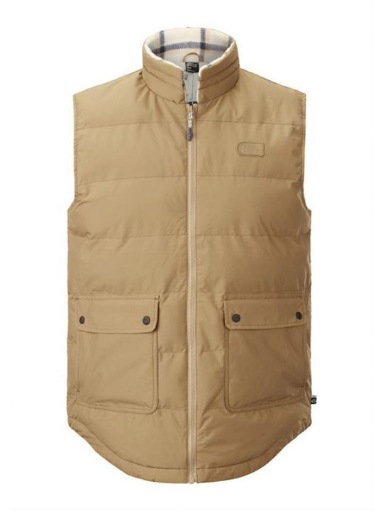 Sleeveless Jacket Beige