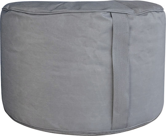 Waterproof Bean Bag Stool Poof Oriane Gray 60x60x34cm