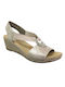 Rieker Anatomic Women's Ankle Strap Platforms Beige