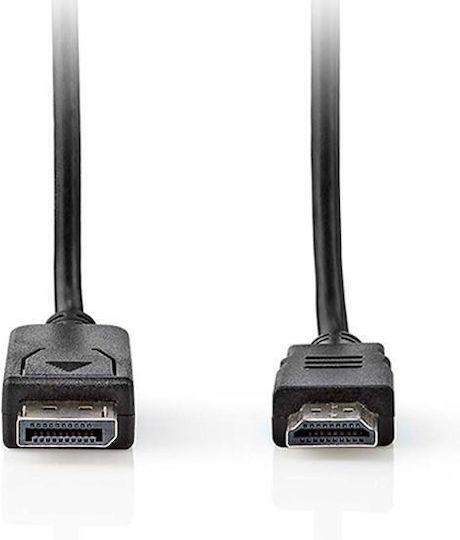 Nedis Cable DisplayPort male - HDMI male 2m Μαύρο (CCGL37101BK20)