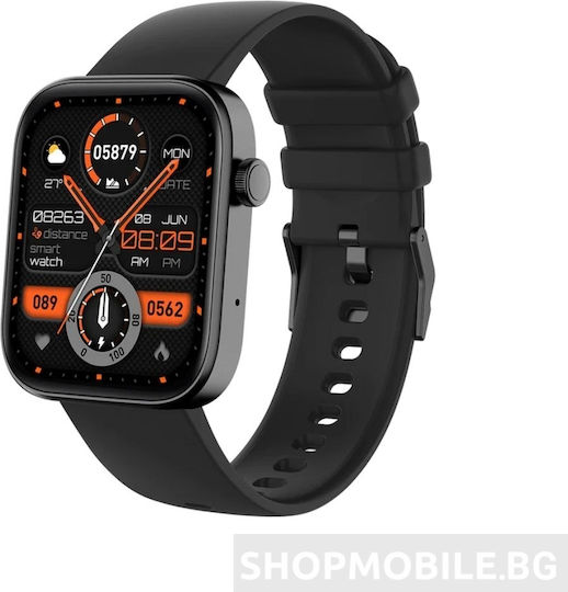 Colmi P71 45mm Smartwatch with Heart Rate Monitor (Black)