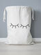 One & Only Baby Children's Laundry Basket made of Fabric White 47x67cm 1pcs