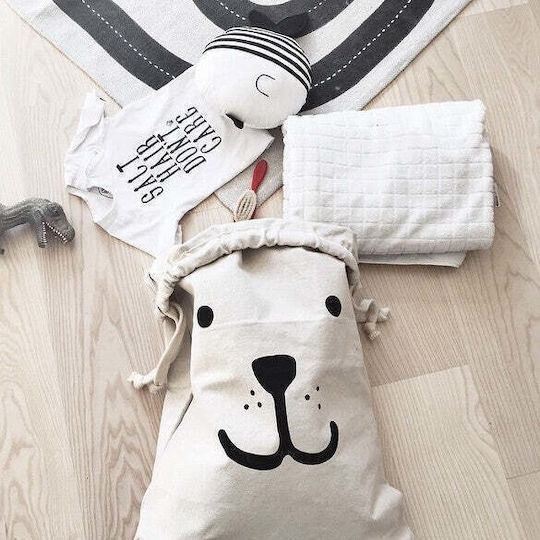 One & Only Baby Детска кошница за играчки Бял 47x67см 1бр