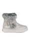 Anatomical Leather Kids Boots with Zipper Silver