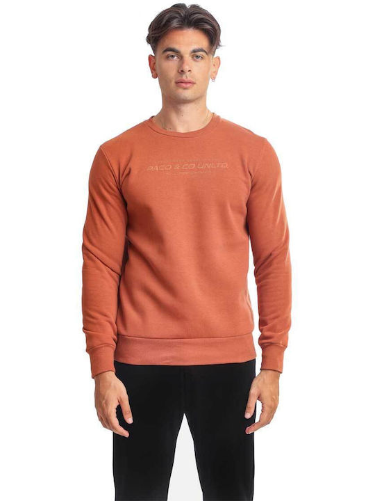 Paco & Co Men's Sweatshirt with Hood Orange