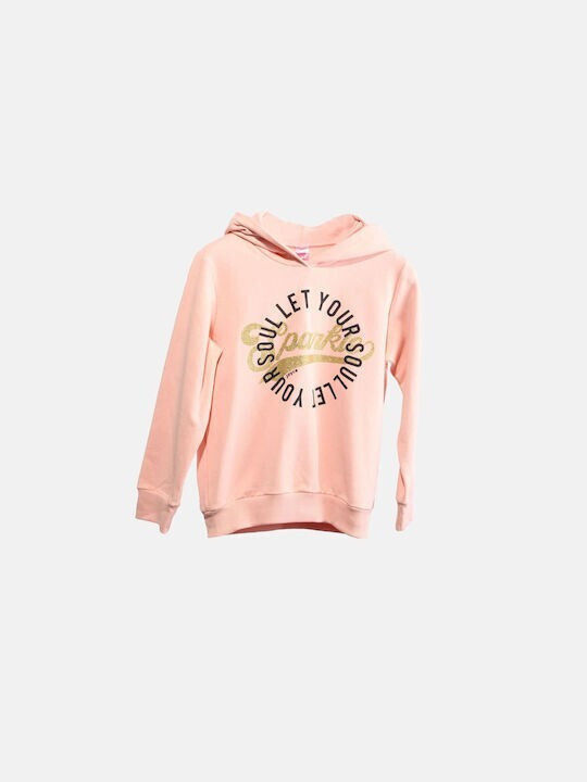 Joyce Kinder-Sweatshirt mit Kapuze Rosa