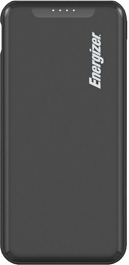 Energizer UE10052PQ Power Bank 10000mAh 18W with 2 USB-A Output Ports and USB-C Output Port Quick Charge Black