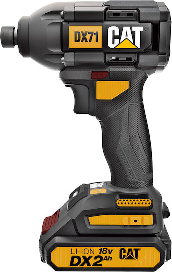 CAT DX71 Impact Screwdriver Battery Brushless 18V 2x2Ah