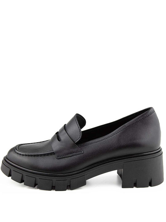 Ragazza Leather Black Heels