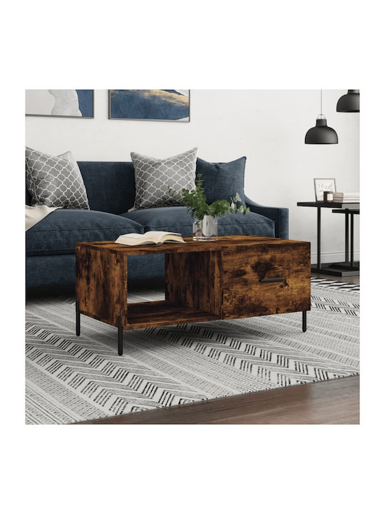 Rectangular Wooden Coffee Table Oak L90xW50xH40cm