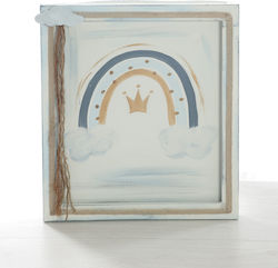 Bellissimo Rainbow Wishes Board with Crown Theme Made of Wood