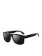 Trizand Men's Sunglasses with Black Plastic Frame and Black Polarized Lens 00021150