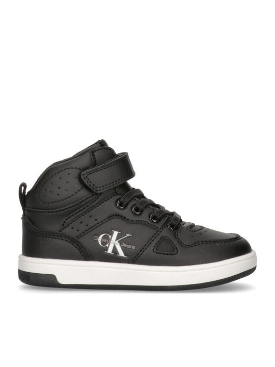 Kids Sneakers High with Scratch Black