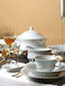 Cryspo Trio Ivona Beige Porcelain Dinnerware Set 20pcs