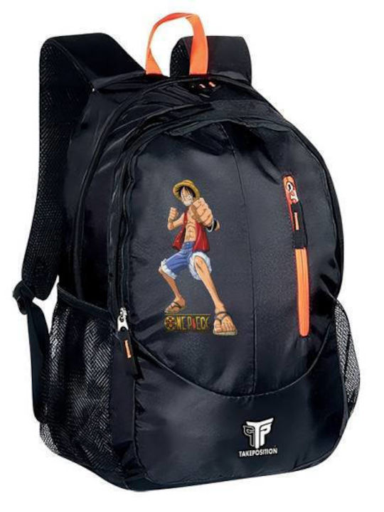 Takeposition School Bag Backpack Elementary, Elementary Black with Water Bottle Holder