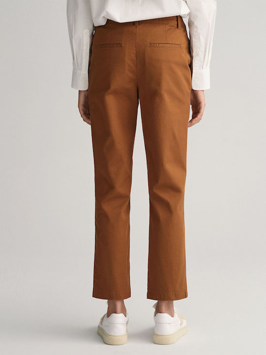 Gant Women's High-waisted Capri Chino Trousers ...