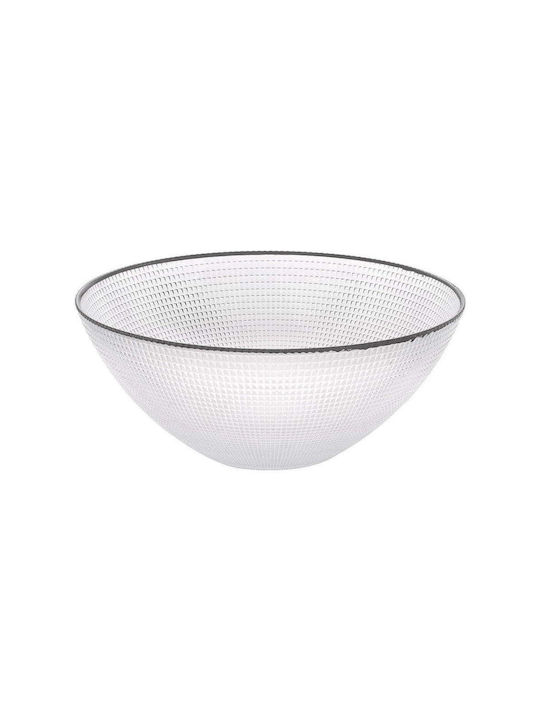 Cryspo Trio Salatieră Sticlă Gri 28x28cm 1buc