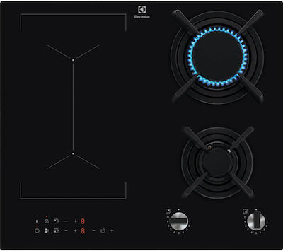 Electrolux Plită pe Gaz Lichefiat & Electrică Autonomă cu Funcție de Blocare 59x56εκ.