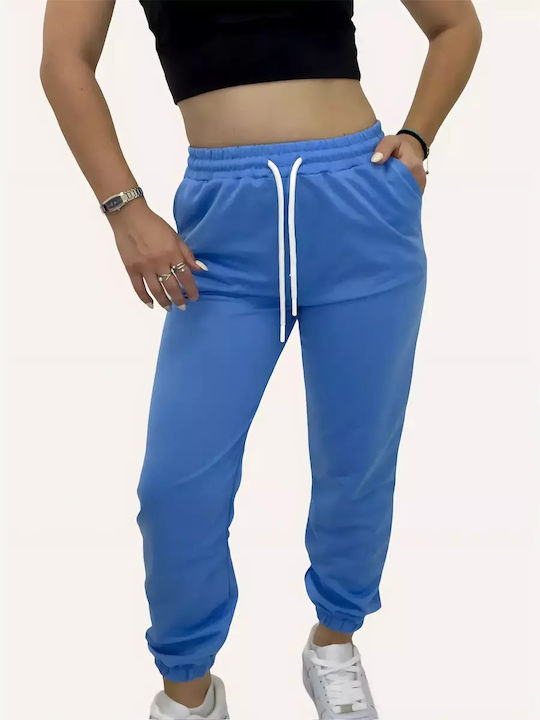 Women's Trousers Sweatpants Blue