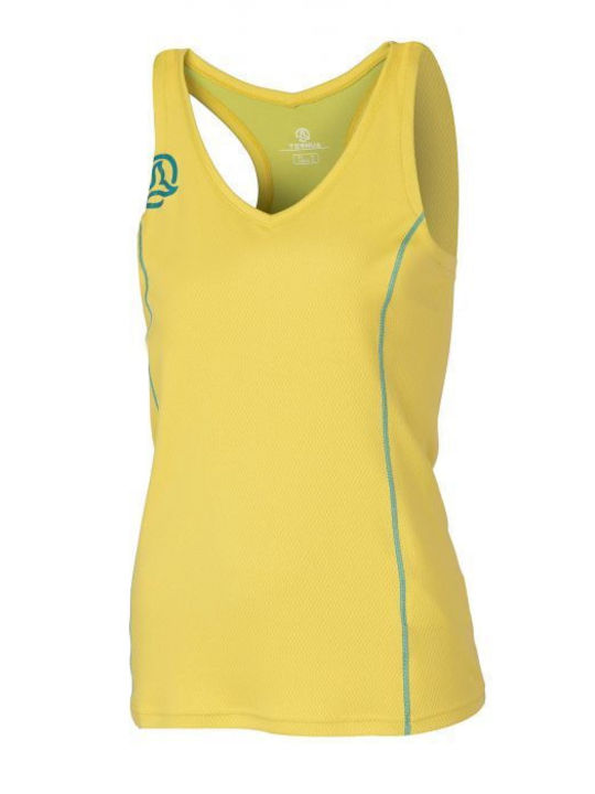 Ternua Women's Athletic Blouse Sleeveless Fast Drying Yellow