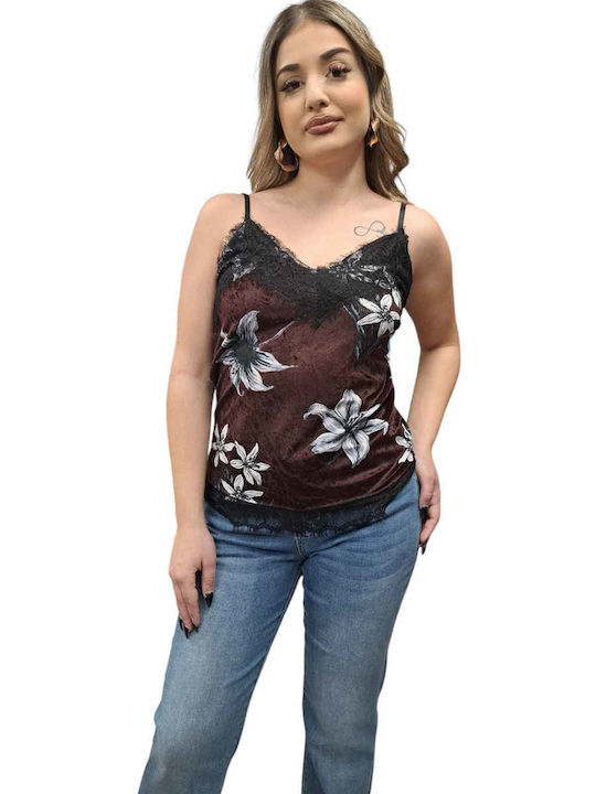 Remix Γυναικείο Lingerie Top με Δαντέλα Floral ...