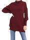Remix Women's Long Sleeve Sweater Burgundy
