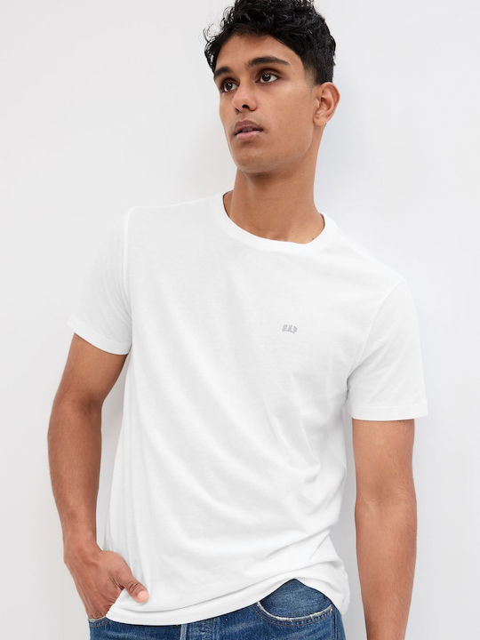 GAP Ανδρικό T-shirt Κοντομάνικο Λευκό