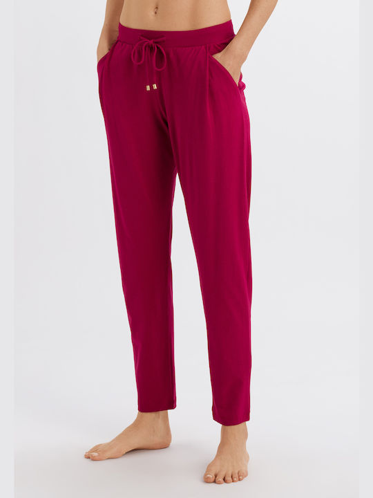 Hanro Pantaloni Pijamale pentru Femei Fuchsia